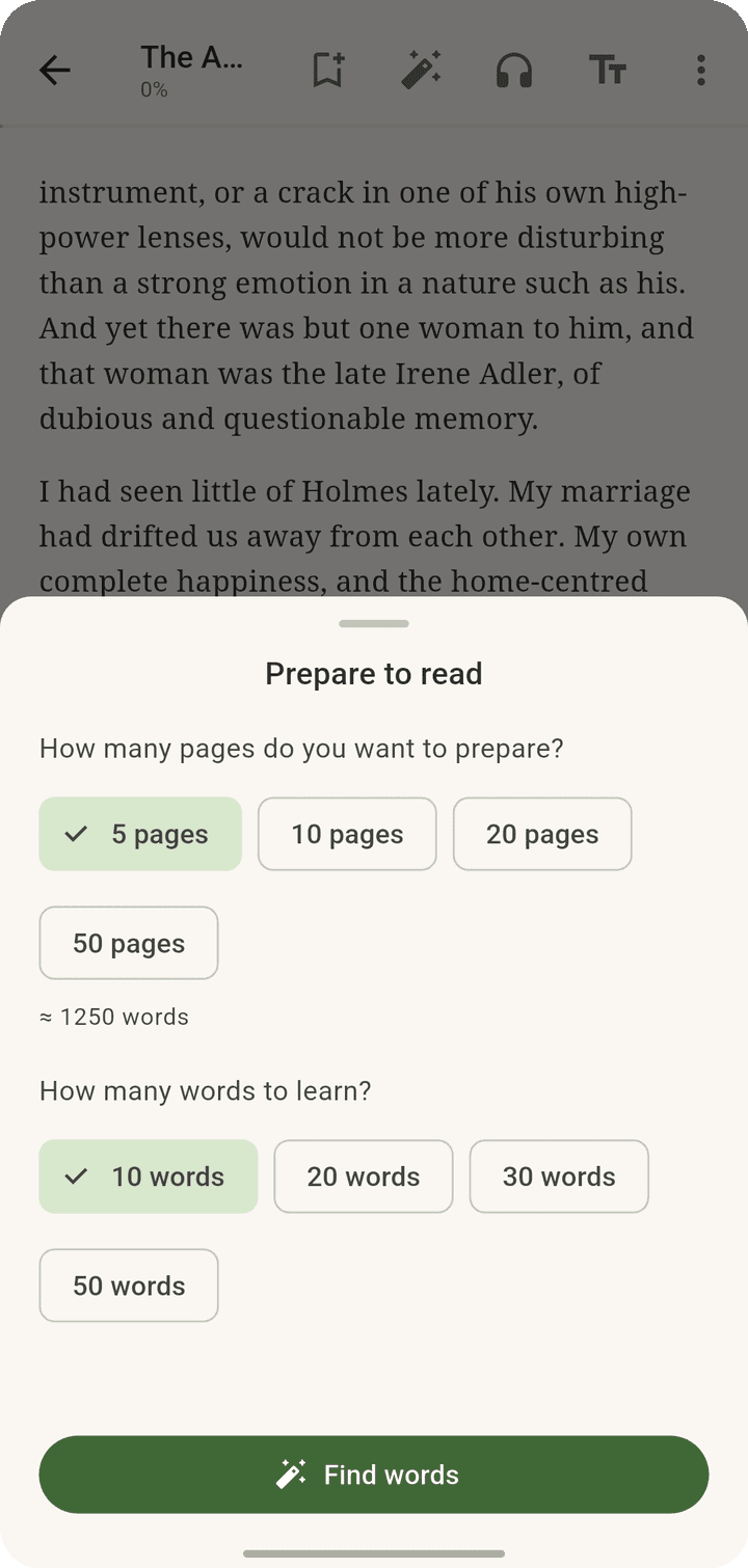 Learn before you read